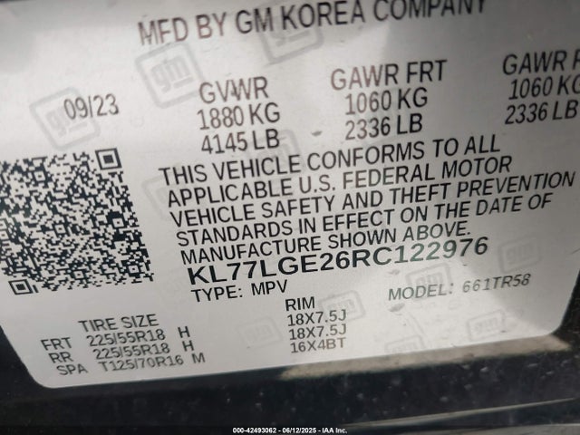 KL77LGE26RC122976 Chevrolet lih