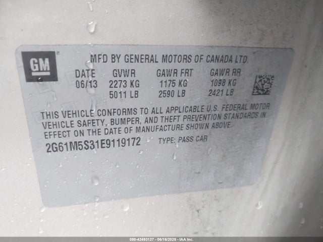 2014 CADILLAC XTS 2G61M5S31E9119172 Photo 8
