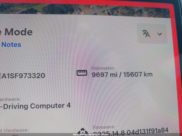 5YJ3E1EA1SF973320 Tesla 2025