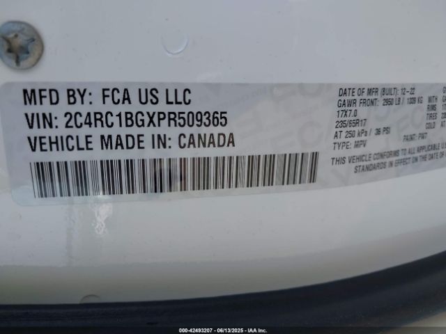 2023 CHRYSLER PACIFICA 2C4RC1BGXPR509365 Photo 8