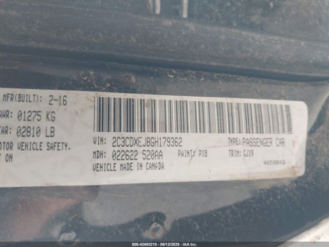 2C3CDXEJ8GH179362 Dodge Charger Srt 392