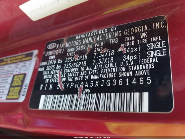 5XYPH4A5XJG361465 KIA gdi lambda-ii