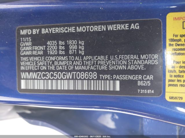 2016 MINI COUNTRYMAN WMWZC3C50GWT08698 Photo 8