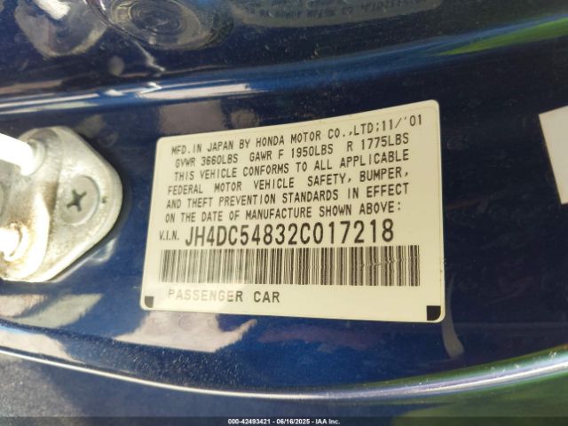 2002 ACURA RSX JH4DC54832C017218 Photo 8