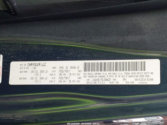2008 JEEP WRANGLER 1J4GA39178L588637 Photo 8