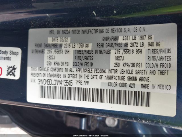 2022 MAZDA CX-30 3MVDMBDL0NM413545 Photo 8
