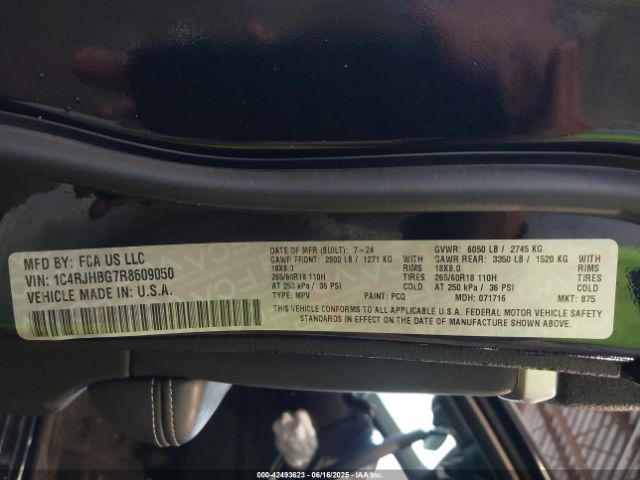2024 JEEP GRAND CHEROKEE 1C4RJHBG7R8609050 Photo 8