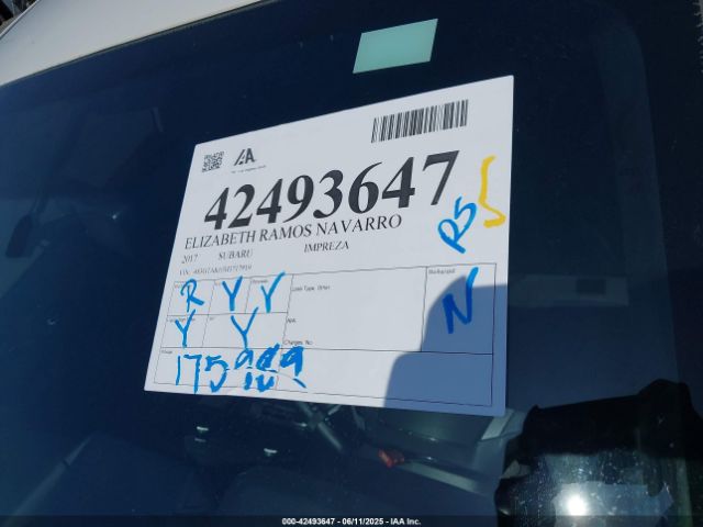 4S3GTAK63H3717919 Subaru Impreza 2.0i Sport