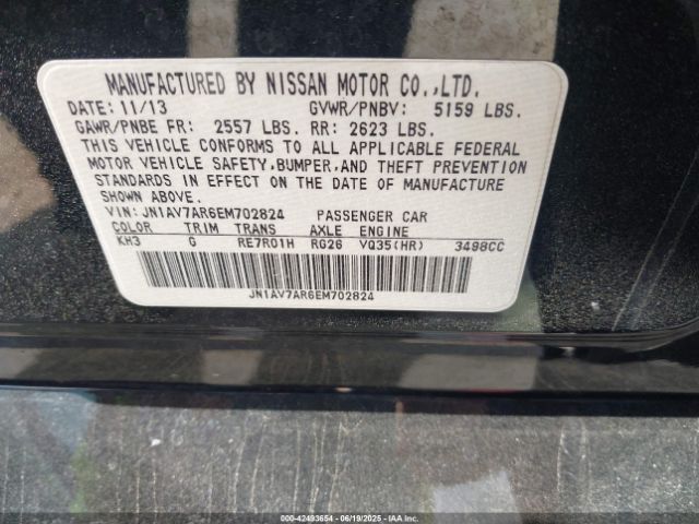 2014 INFINITI Q50 HYBRID JN1AV7AR6EM702824 Photo 8