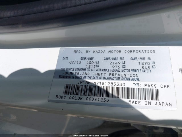 JM1BM1N71G1283330 Mazda pe
