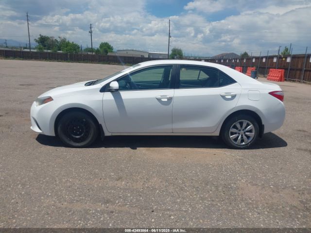 2T1BURHE3EC058862 Toyota COROLLA LE