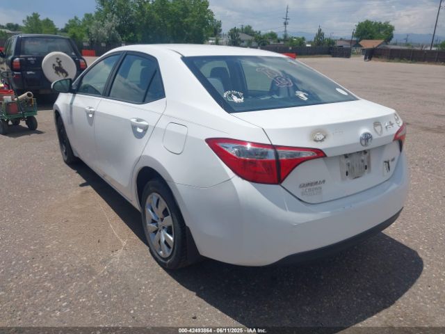 2T1BURHE3EC058862 Toyota COROLLA LE
