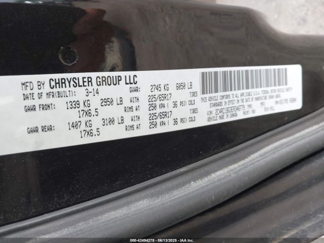 2014 CHRYSLER TOWN & COUNTRY 2C4RC1BG3ER346779 Photo 8