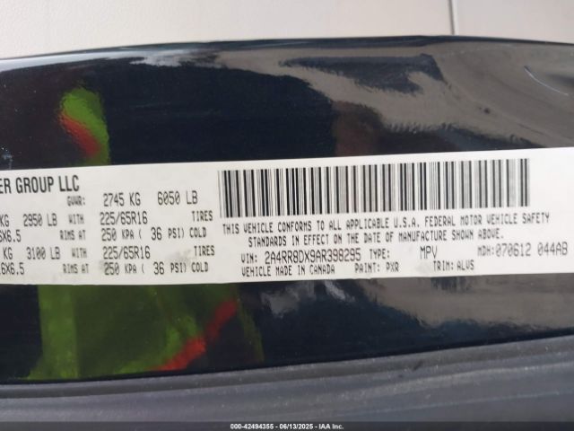 2010 CHRYSLER TOWN & COUNTRY 2A4RR8DX9AR398295 Photo 8