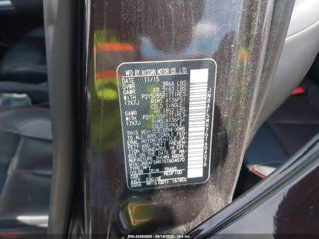 JN8AF5MR7GT604070 Nissan 2016