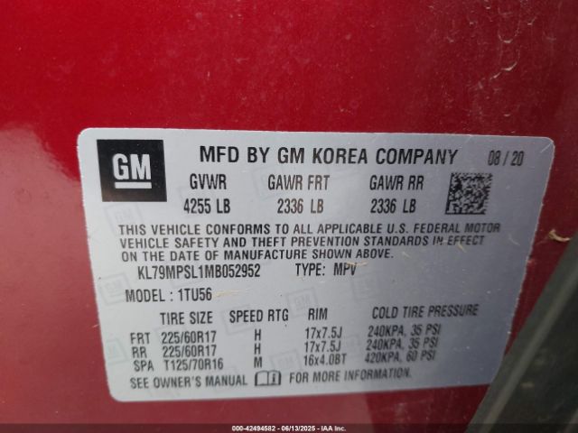 2021 CHEVROLET TRAILBLAZER KL79MPSL1MB052952 Photo 8