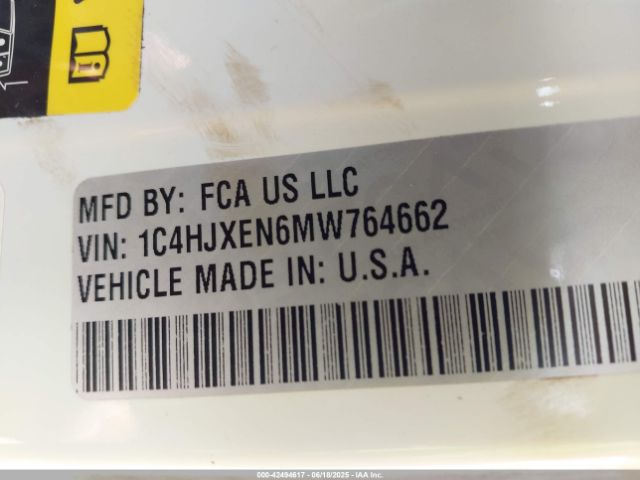 2021 JEEP WRANGLER UNLIMITED 1C4HJXEN6MW764662 Photo 8