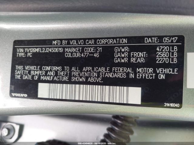 2018 VOLVO S60 YV126MFL2J2450619 Photo 8