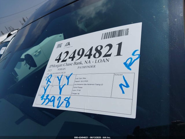 42494821 :رقم المزاد ، 5N1DR3BD6PC258228 vin ، 2023 Nissan Pathfinder Rock Creek 4wd مزاد بيع