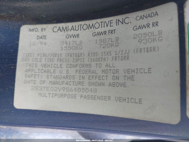 1995 SUZUKI SIDEKICK 2S3TE02V9S6405048 Photo 8