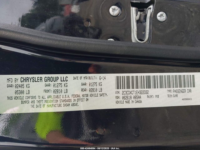 2C3CDXCT1EH322332 Dodge 2014