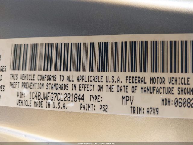 2012 JEEP WRANGLER UNLIMITED 1C4BJWFG7CL281844 Photo 8