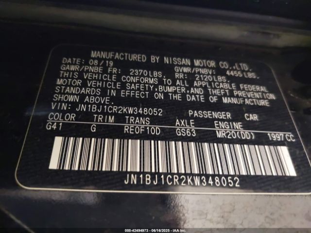 2019 NISSAN ROGUE SPORT JN1BJ1CR2KW348052 Photo 8