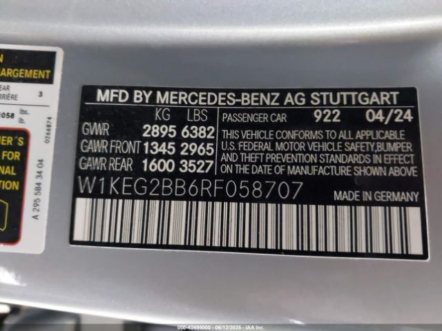 2024 MERCEDES-BENZ EQE 350+ W1KEG2BB6RF058707 Photo 8