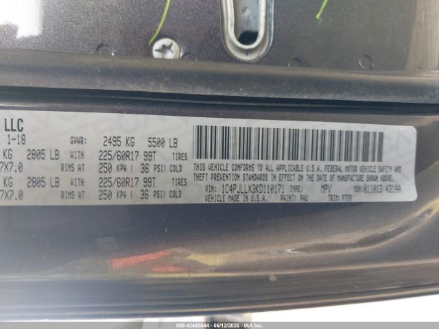 2019 JEEP CHEROKEE 1C4PJLLX3KD110171 Photo 8