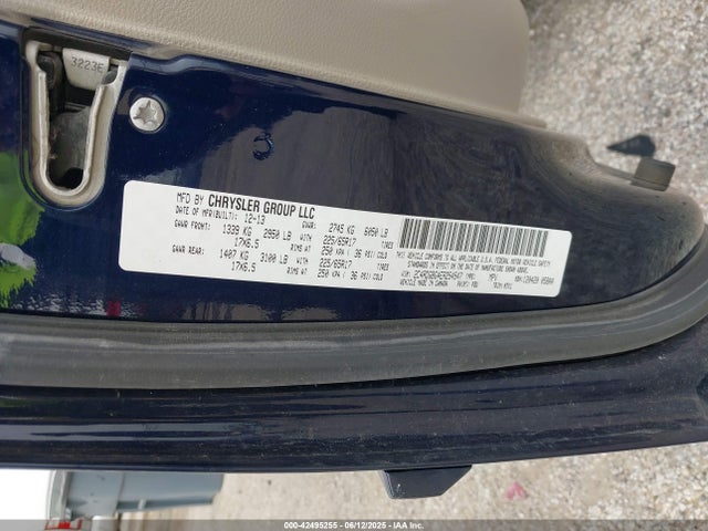 Dodge Grand Caravan Se 30th Anniversary 2014 2C4RDGBG4ER254547 Image 9