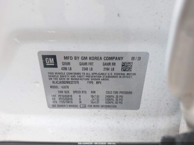 2021 BUICK ENCORE KL4CJASB2MB327079 Photo 8