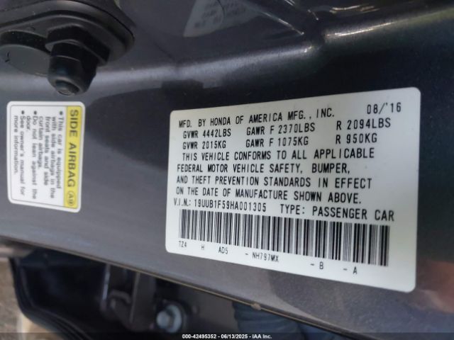 2017 ACURA TLX 19UUB1F59HA001305 Photo 8