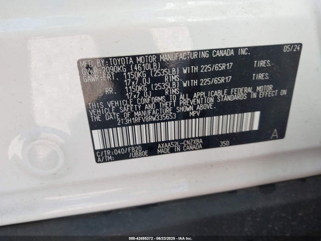 Toyota a25a-fks 2024 2T3H1RFV8RW335653 Image 9