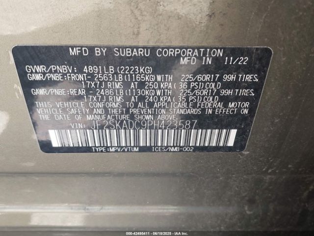 JF2SKADC9PH423587 Subaru na u5