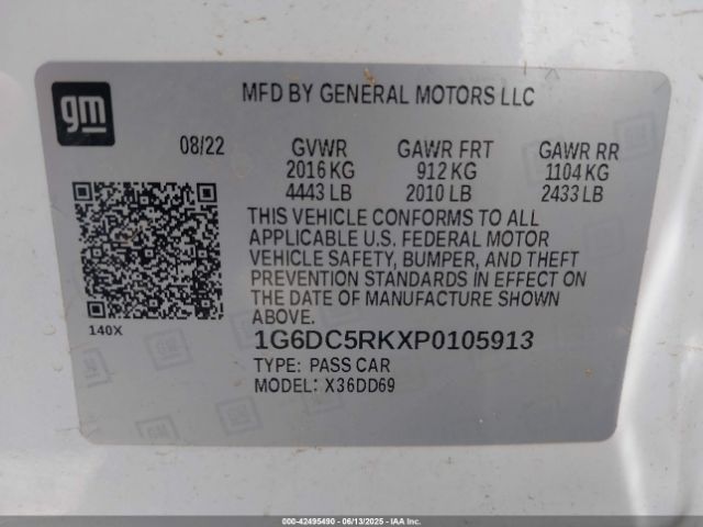 2023 CADILLAC CT4 1G6DC5RKXP0105913 Photo 8