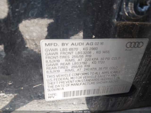 2017 AUDI Q7 WA1LAAF74HD008590 Photo 8