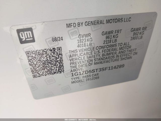 2025 CHEVROLET MALIBU 1G1ZD5ST3SF114289 Photo 8