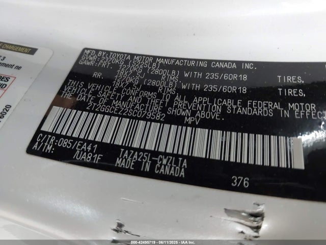 2T2GGCEZ2SC079582 Lexus t24a-fts