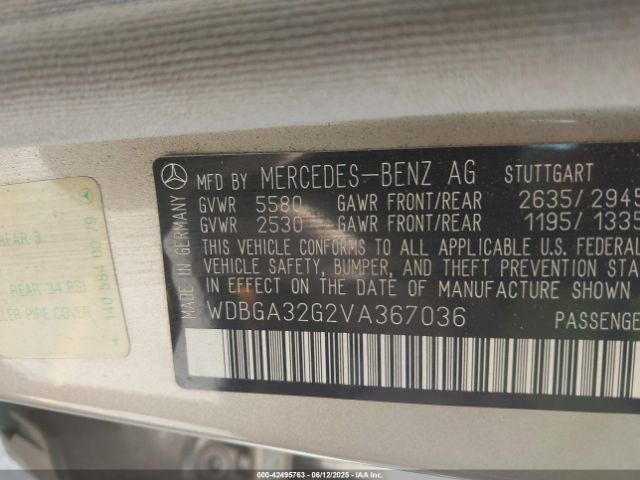 1997 MERCEDES-BENZ S 320 WDBGA32G2VA367036 Photo 8