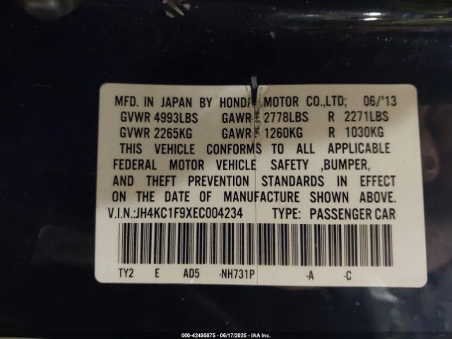 2014 ACURA RLX JH4KC1F9XEC004234 Photo 8
