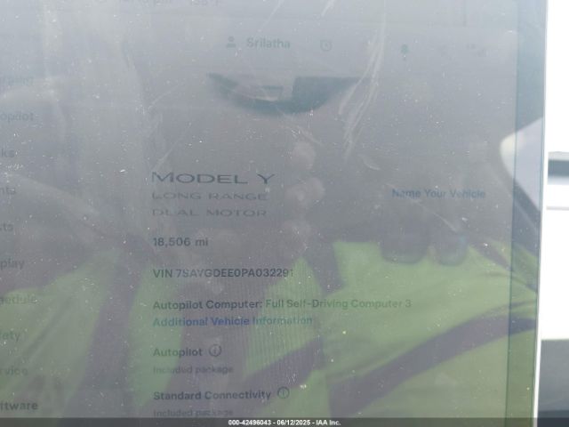 2023 TESLA MODEL Y 7SAYGDEE0PA032291 Photo 6