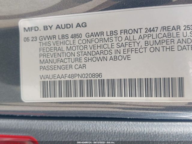 2023 AUDI A4 WAUEAAF48PN020896 Photo 8