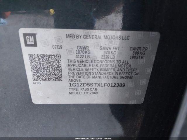 2020 CHEVROLET MALIBU 1G1ZD5STXLF012389 Photo 8