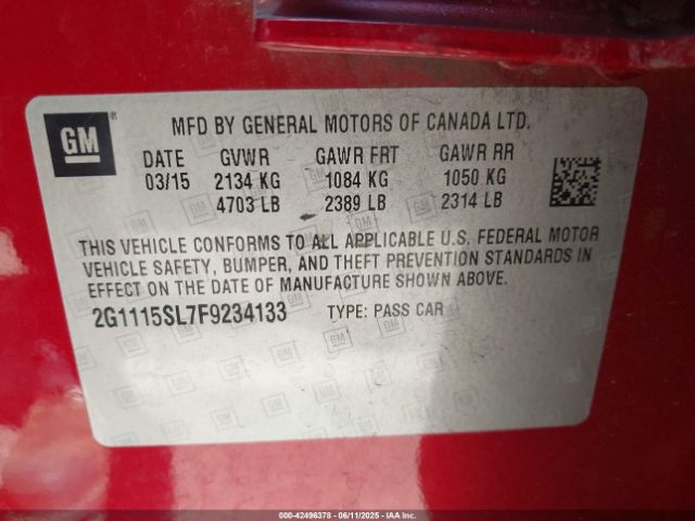 2G1115SL7F9234133 Chevrolet lkw
