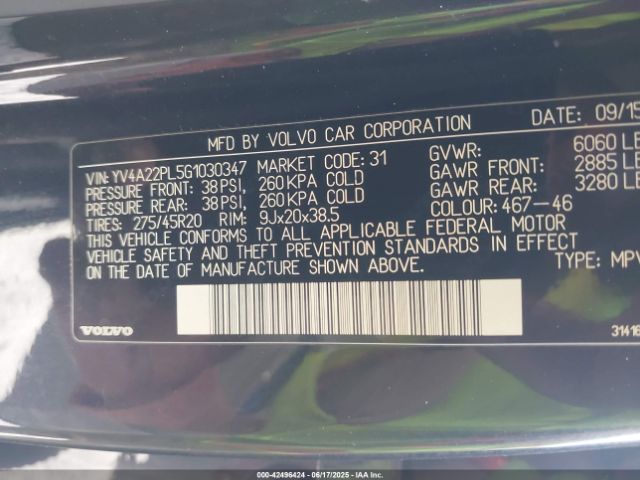 2016 VOLVO XC90 YV4A22PL5G1030347 Photo 8