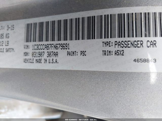 2015 CHRYSLER 200 1C3CCCAB7FN679691 Photo 8