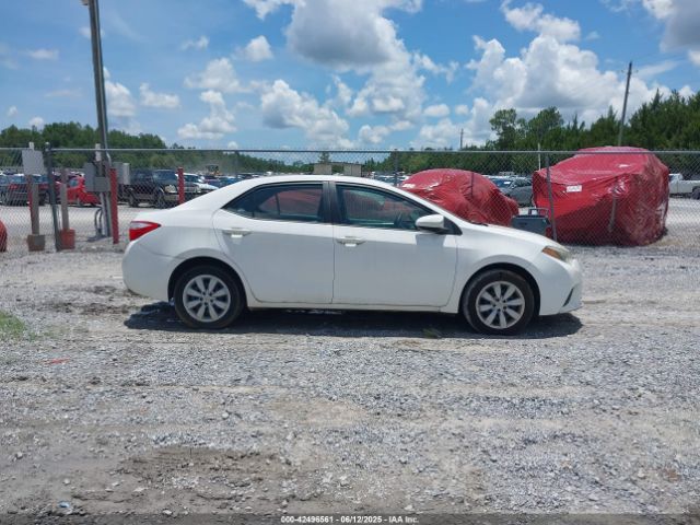 2T1BURHE2GC607602 Toyota COROLLA LE