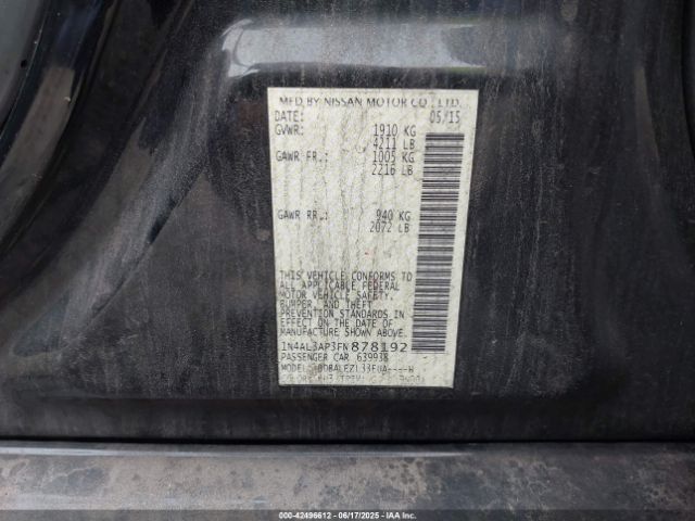 2015 NISSAN ALTIMA 1N4AL3AP3FN878192 Photo 8
