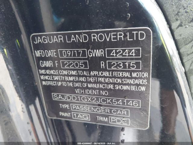 2018 JAGUAR F-TYPE SAJDD1GX2JCK54146 Photo 8