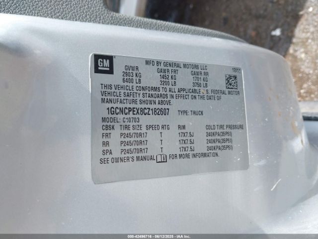 2012 CHEVROLET SILVERADO 1500 1GCNCPEX8CZ182607 Photo 8